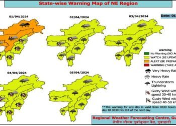 Enhanced rainfall over NE North East during the next 5 days: IMD