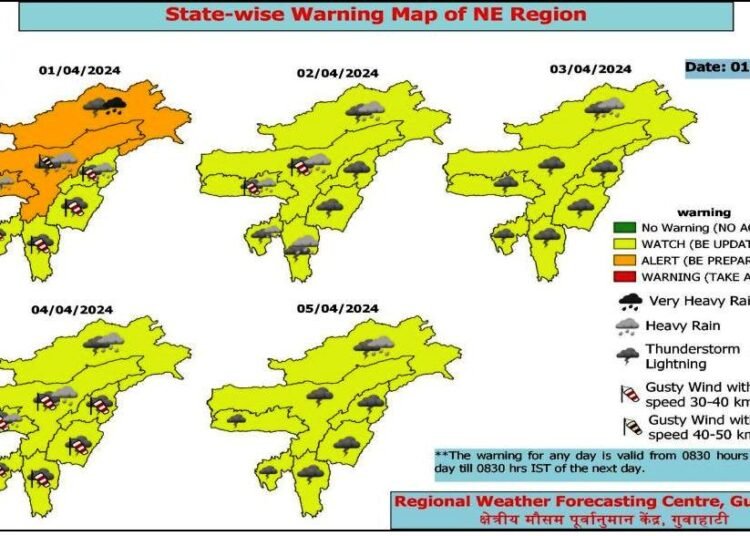 Enhanced rainfall over NE North East during the next 5 days: IMD