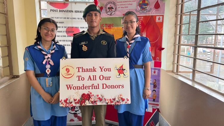 Blood donation camp held in St. Anthony’s College