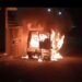Water Resources Dept vehicle torched, petrol bomb hurled at CRPF camp