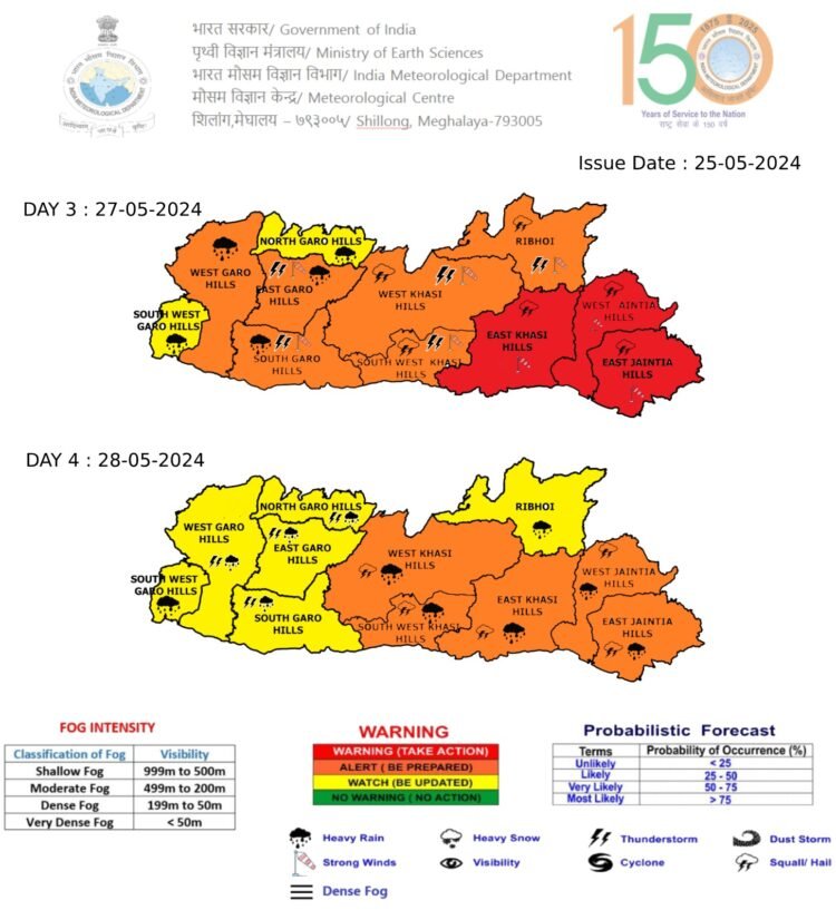 Meghalaya to see extremely heavy rains, IMD issues red alert