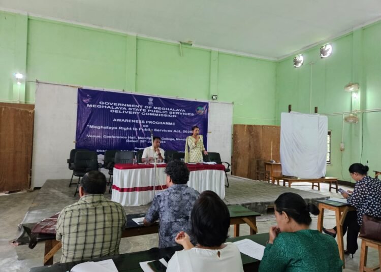 Awareness on Meghalaya Right to Public Services Act held in NGH