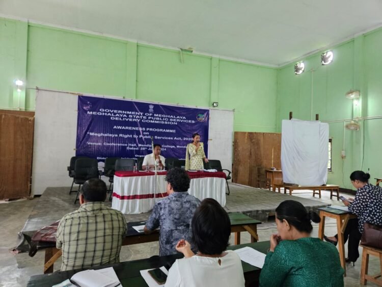 Awareness on Meghalaya Right to Public Services Act held in NGH