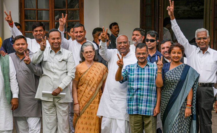 INDIA leaders meet as countdown to results begins; claim bloc winning 295+