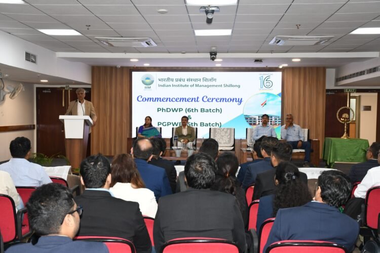 IIM Shillong inaugurates new batches of PhD WP & PGPWE