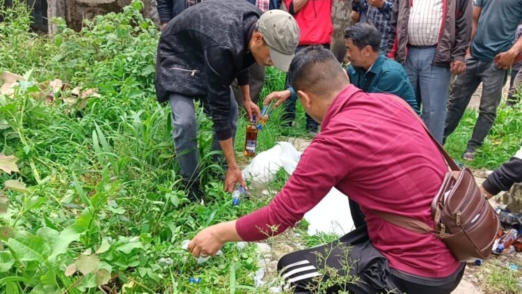Illegal liquor seized from Mawkyrwat market