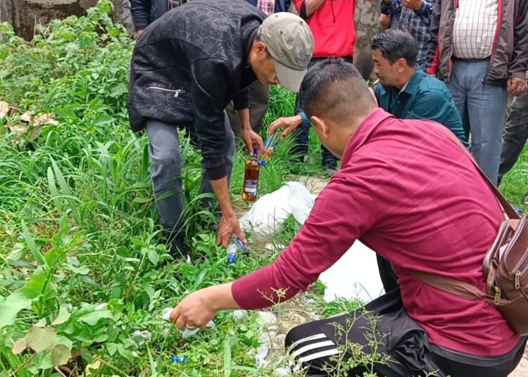 Illegal liquor seized from Mawkyrwat market