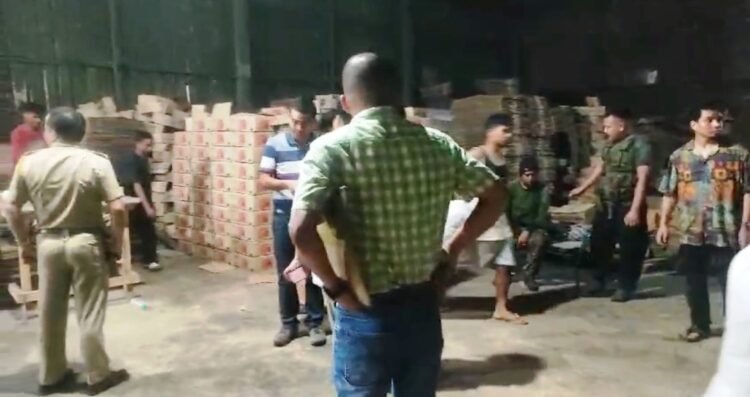 Illegal liquor factory busted in Byrnihat area, 14 detained