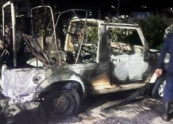PWD vehicle torched