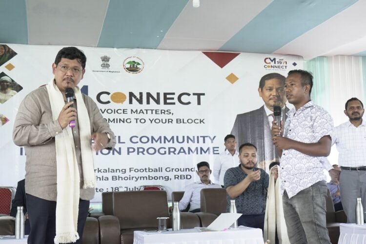 CM connects with people of Bhoirymbong in town hall meeting