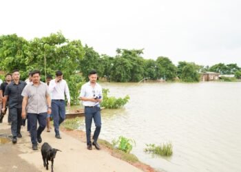 Conrad visits marooned areas of West Garo Hills
