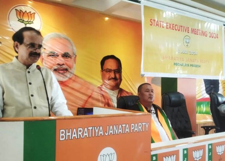 Union minister attends State executive meeting of BJP in city