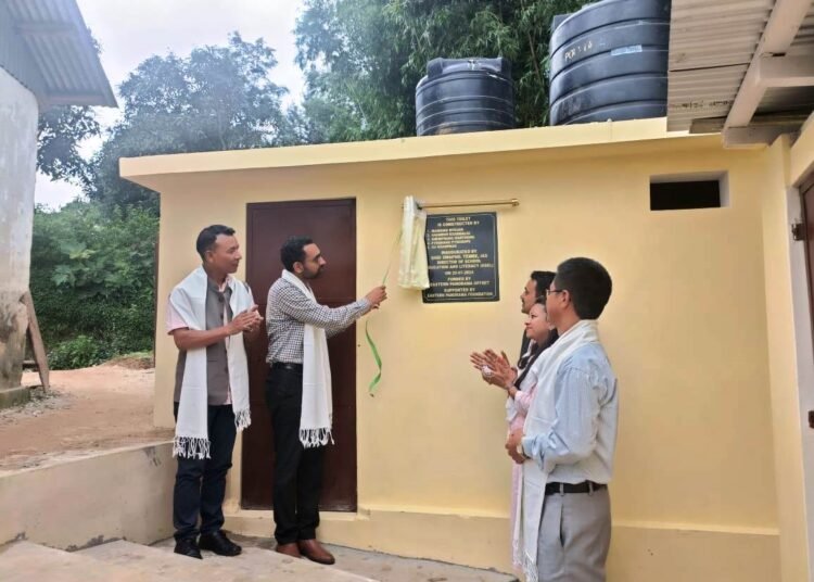 Toilet block inaugurated at Diengpasoh Govt LP School