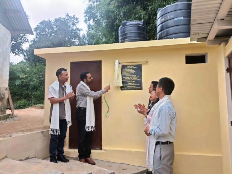 Toilet block inaugurated at Diengpasoh Govt LP School