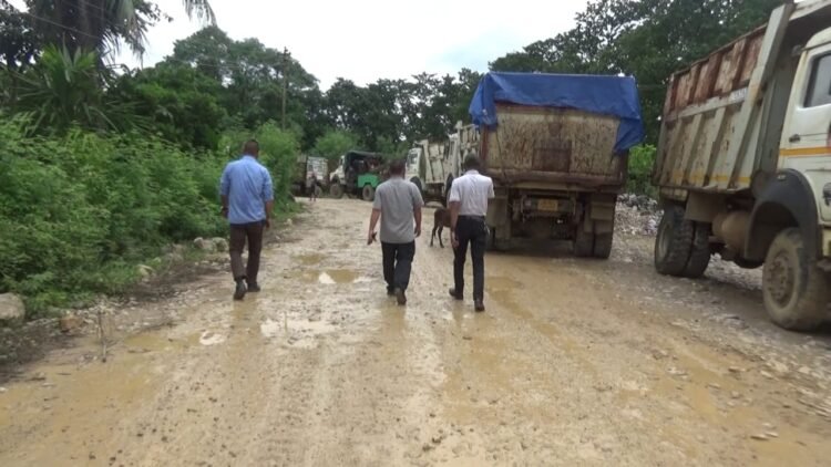 Hima Sohra officials inspect Majai Road
