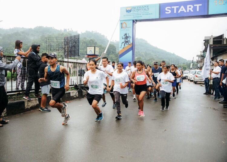 Bethany Hospital organises marathon in Nongpoh to mark 10th anniversary