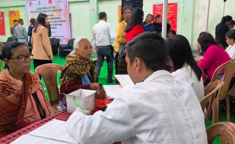 Intergrated health camp launched in West Jaintia Hills