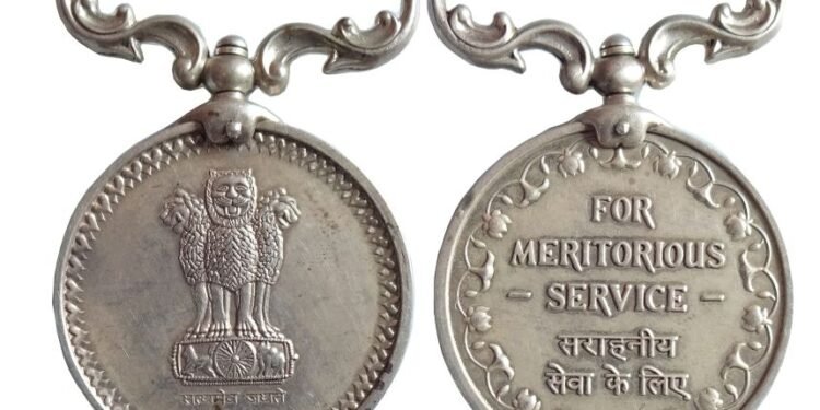 Meritorious Service Medal to 6 Meghalaya personnel of police, fire & home guards