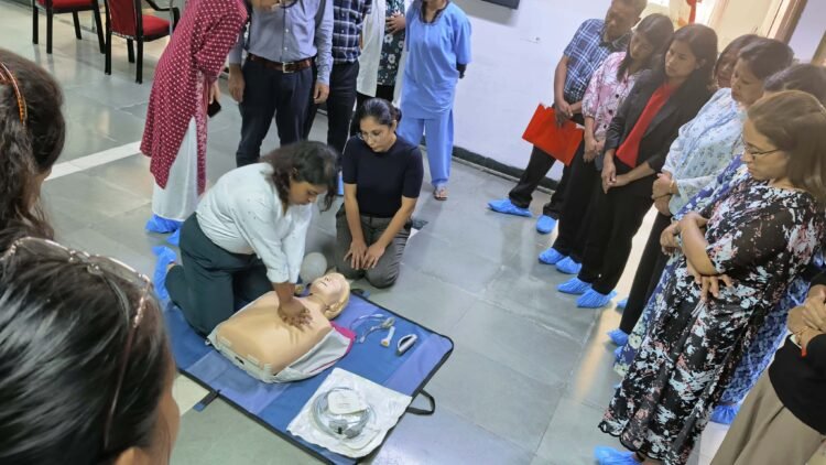 Basic life support training held in NEIGRIHMS