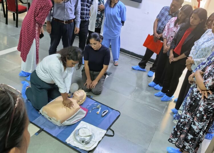 Basic life support training held in NEIGRIHMS