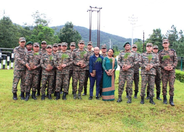 Territorial Army celebrates Platinum Jubilee with plantation drive