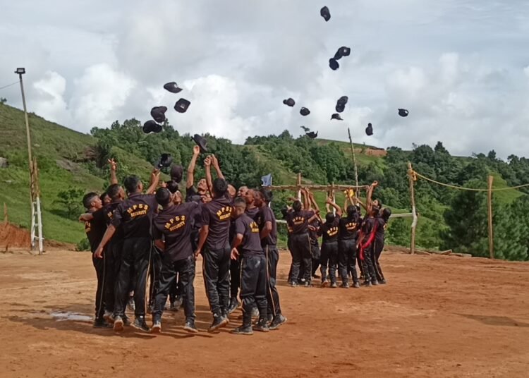 Passing out parade held for 30 security guards in WJH