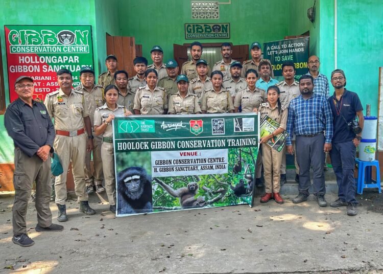 Forest staff of Assam trained on conservation of Hoolock Gibbon