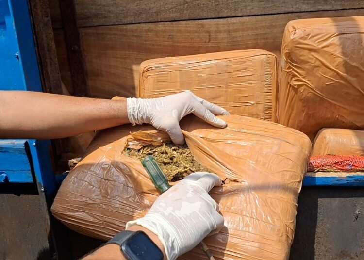 Ri Bhoi police seize ganja from truck