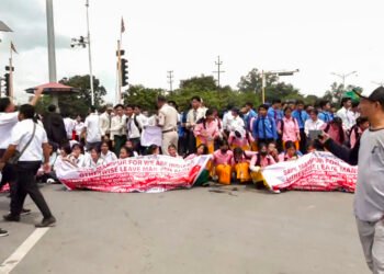Manipur students stage protests over drone and missile attacks