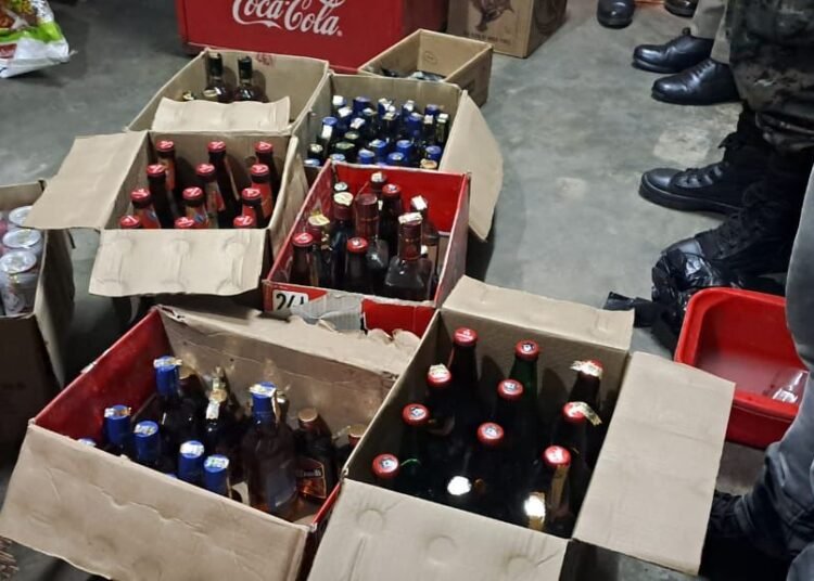 Safe city drive:  170 litres of illegal liquor seized
