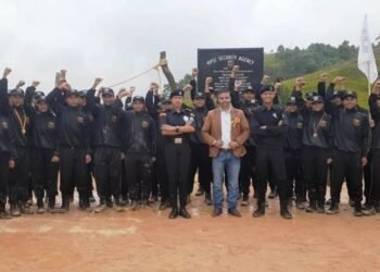 Passing out parade held for 36 security guards in WJH