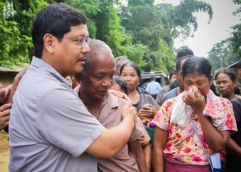 Day 2: Conrad visit villages affected by Garo Hills flood