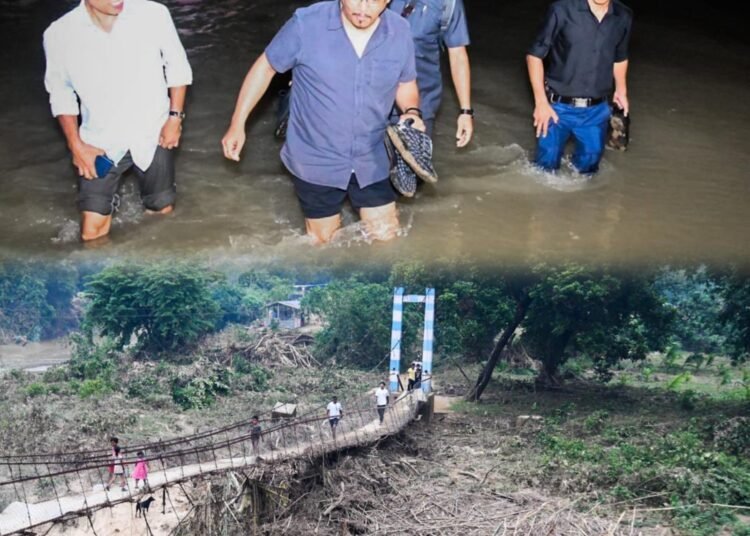CM takes stock of flood ravages in West Garo Hills