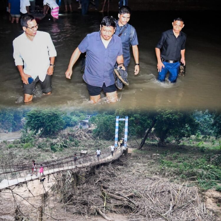CM takes stock of flood ravages in West Garo Hills