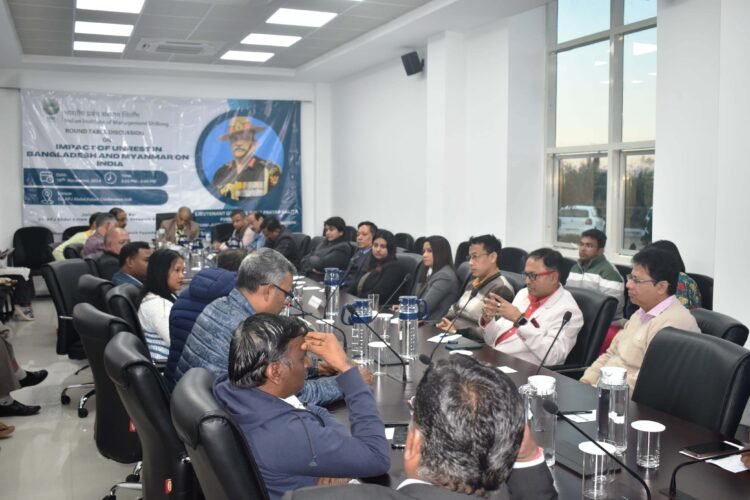 IIM Shillong hosts roundtable discussion on impact of B’desh & Myanmar unrest on India