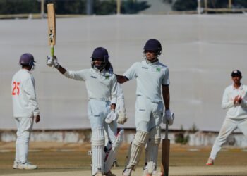Cooch Behar Trophy: Kshitij stranded on magnificent 94* as Baroda beat Meghalaya