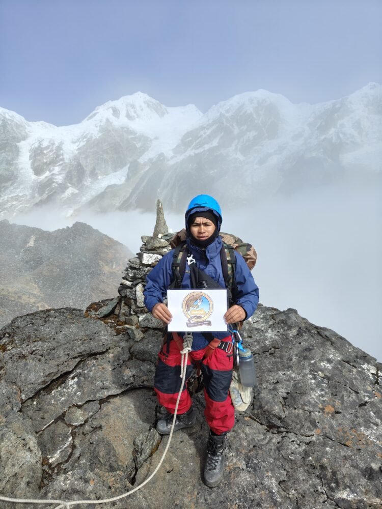 Sankardev College student summits Mt. Renok, earns first position
