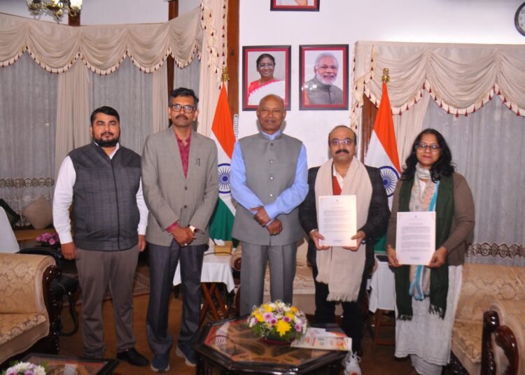 NEHU scientists honoured at Raj Bhavan