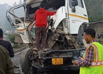 Driver injured after rear-end collision with parked truck