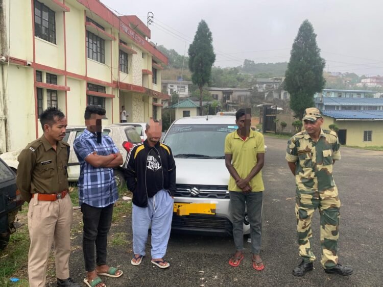 2 Bangladeshi illegals, Indian driver arrested in Pynursla