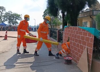 Mock drill simulating earthquake held in SWKH DC’s office