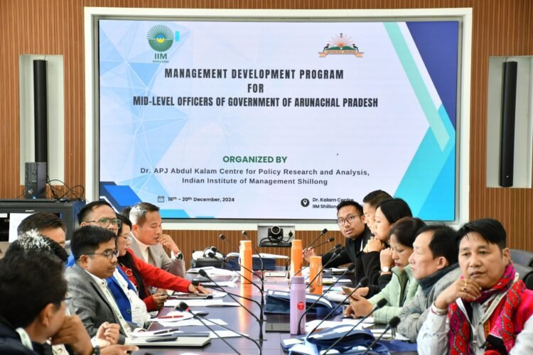 IIM Shillong conducts management development program for Arunachal officers