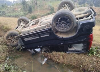SP & family injured in car accident