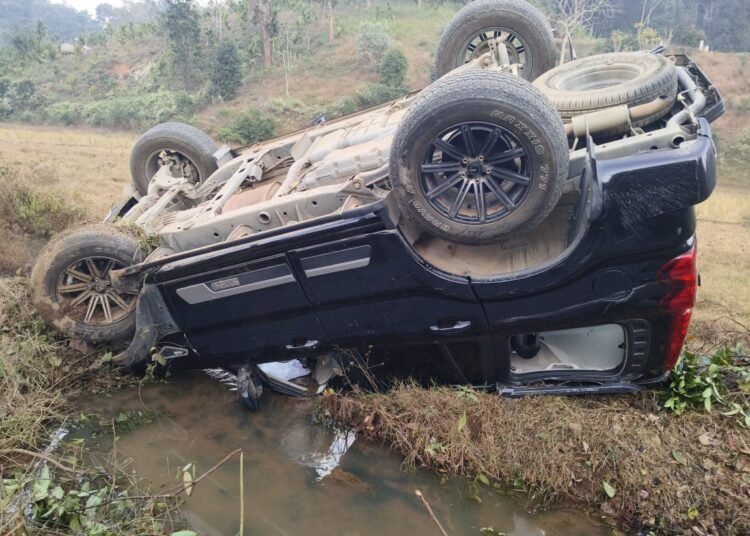 SP & family injured in car accident