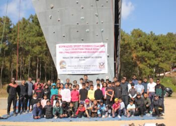 Trails held for NE Zone sport climbing competition & Meghalaya Games