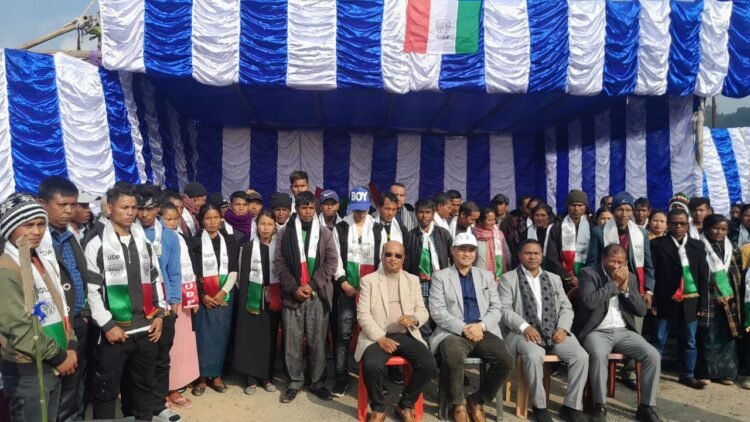 Supporters of different political parties join UDP