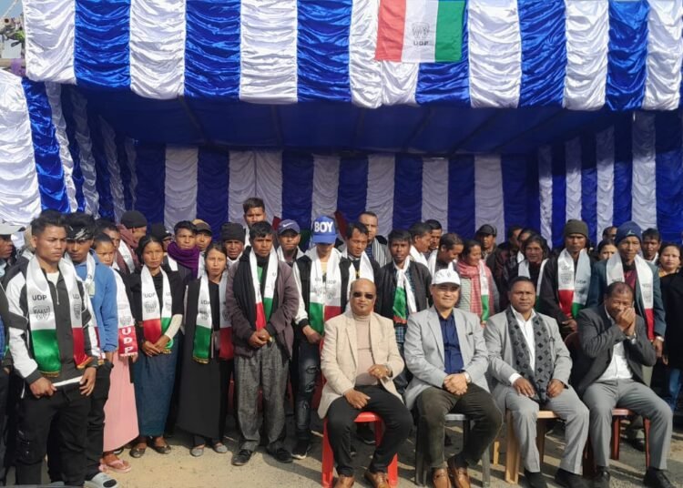 Supporters of different political parties join UDP