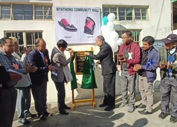 Foundation stone laid for extension of Mynthong community hall