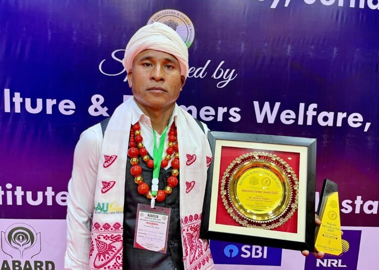 Jaintia farmer receives Innovative Farmer Award