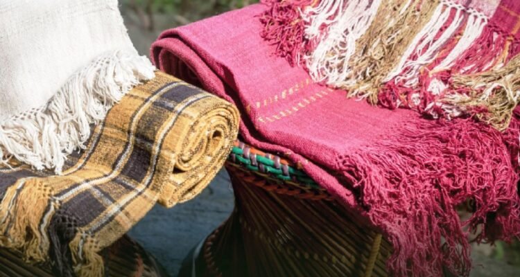 Meghalaya’s ryndia stoles as door gifts in Singapore